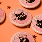 ‘Part-Time Cat Girl!’ Button Pin