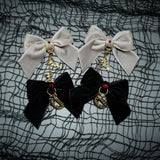 Velvet Vampire Bow Set - Monochrome