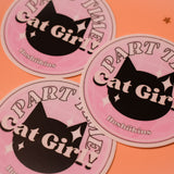 ‘Part-Time Cat Girl!’ Vinyl Sticker